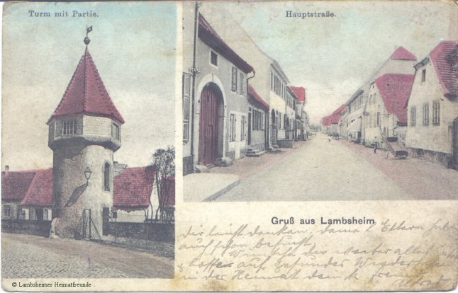 Lambsheim (gelaufen 1918), Trmchen und Hauptstrae